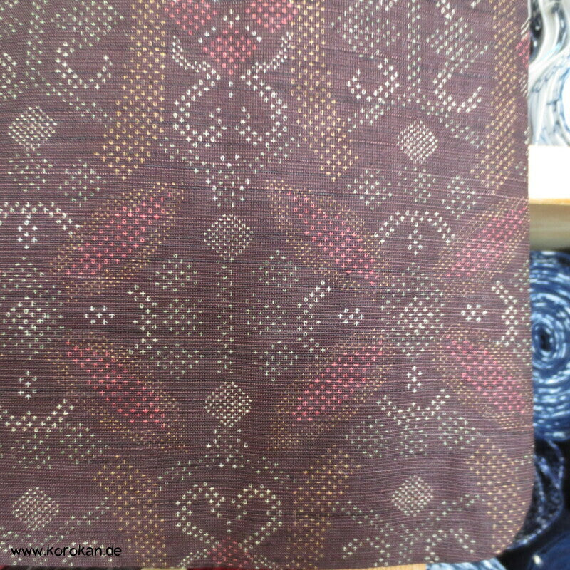 Oshima Muster Druck Hitoe Kimono