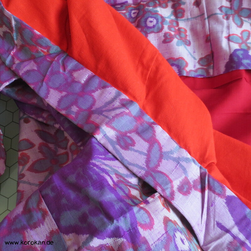 Schmetterlinge und Blüten Meisen Kimono