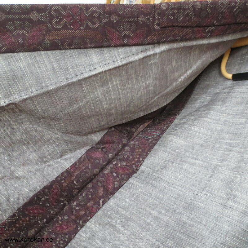 Oshima Muster Druck Hitoe Kimono