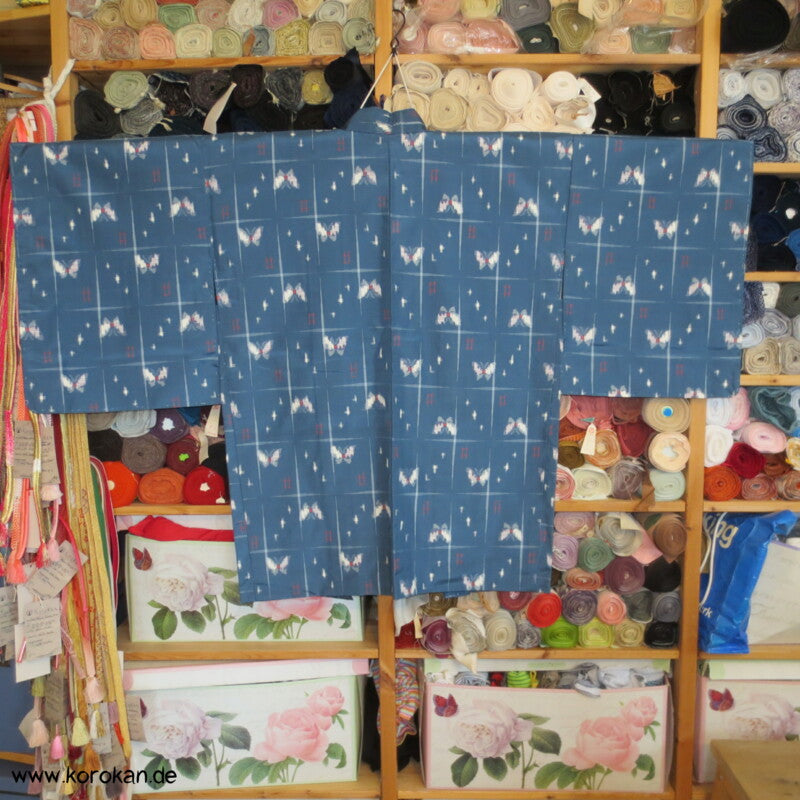 feine Meisen Seiden Schmetterlinge Haori Kimonojacke