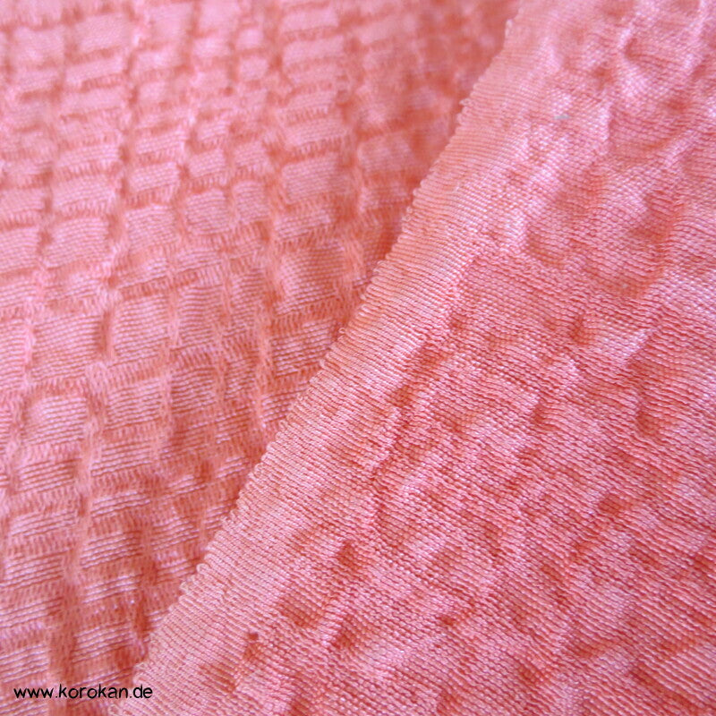 Shibori Ume Blüten Matelassé borkige Kimono Seide