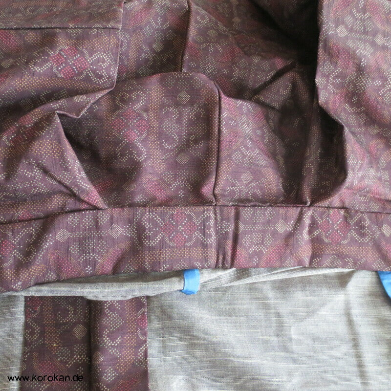 Oshima Muster Druck Hitoe Kimono