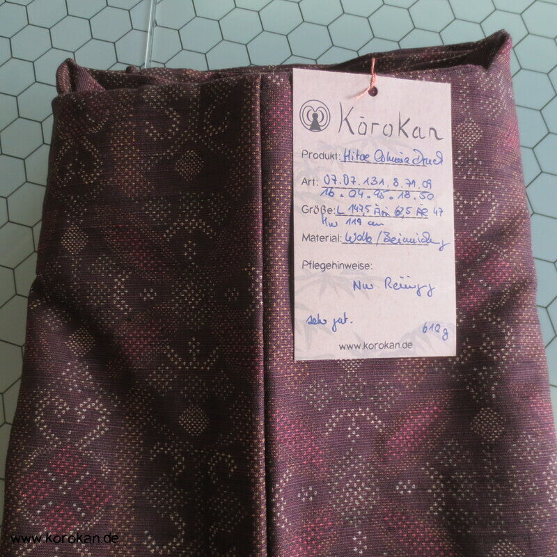 Oshima Muster Druck Hitoe Kimono