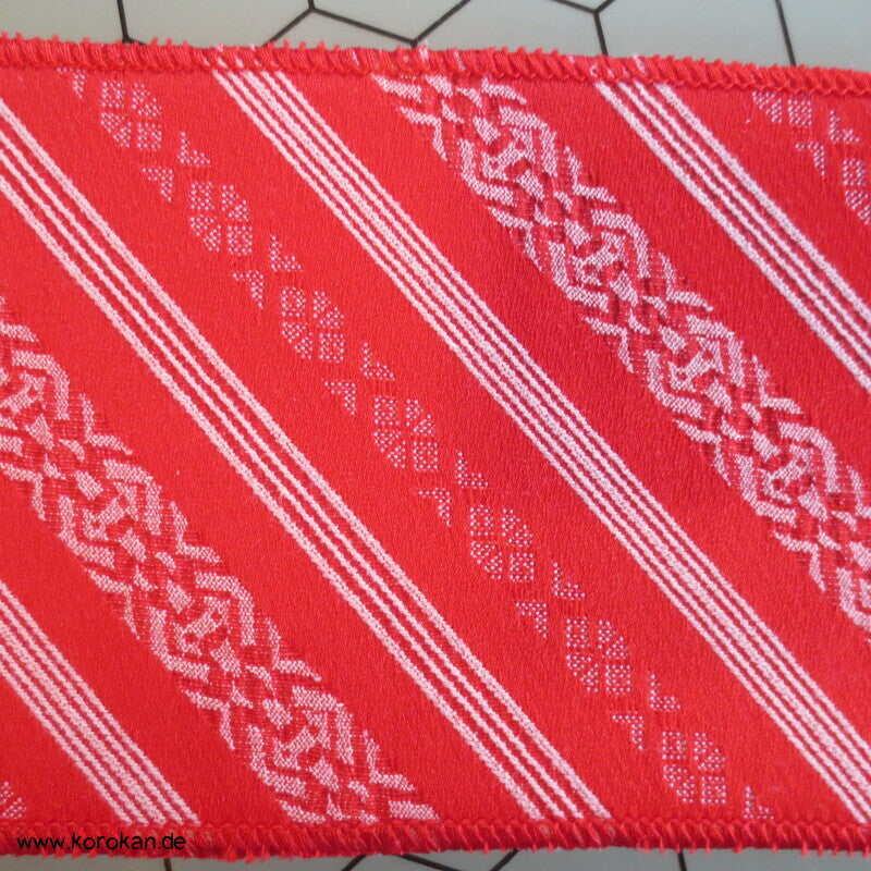 elastischer Klettverschluss Date Jime / Hanhaba Obi mit Hakata Streifen