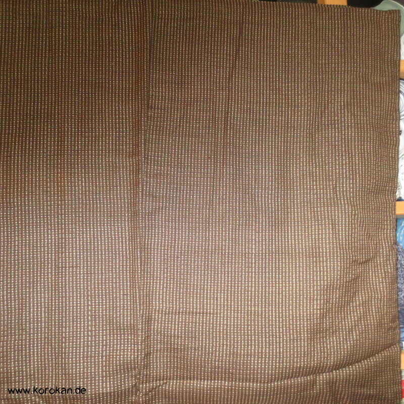 Manchuko Karte Futter Haori Kimono Jacke, Tsumugi Seide