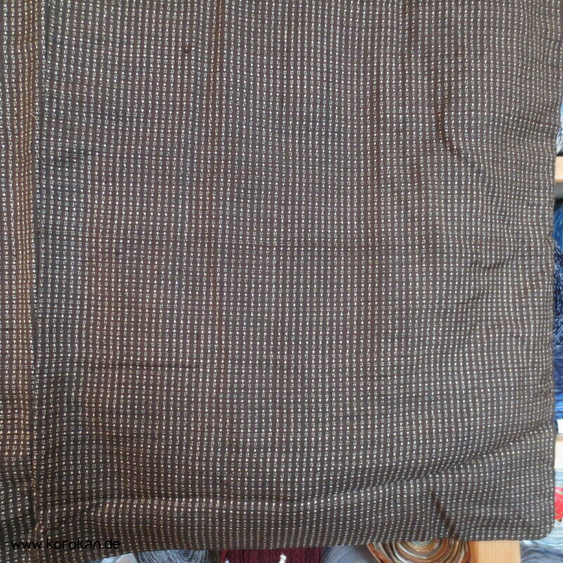 Manchuko Karte Futter Haori Kimono Jacke, Tsumugi Seide