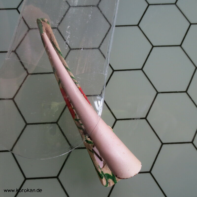 Haarklemme Metall mit Crepe de Chine Seide stoffbezogen