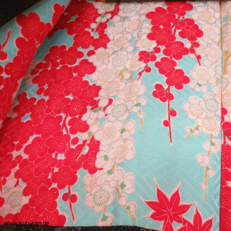 silberne Blüten Matelassè Haori (Abend - ) Jacke, mit Himo