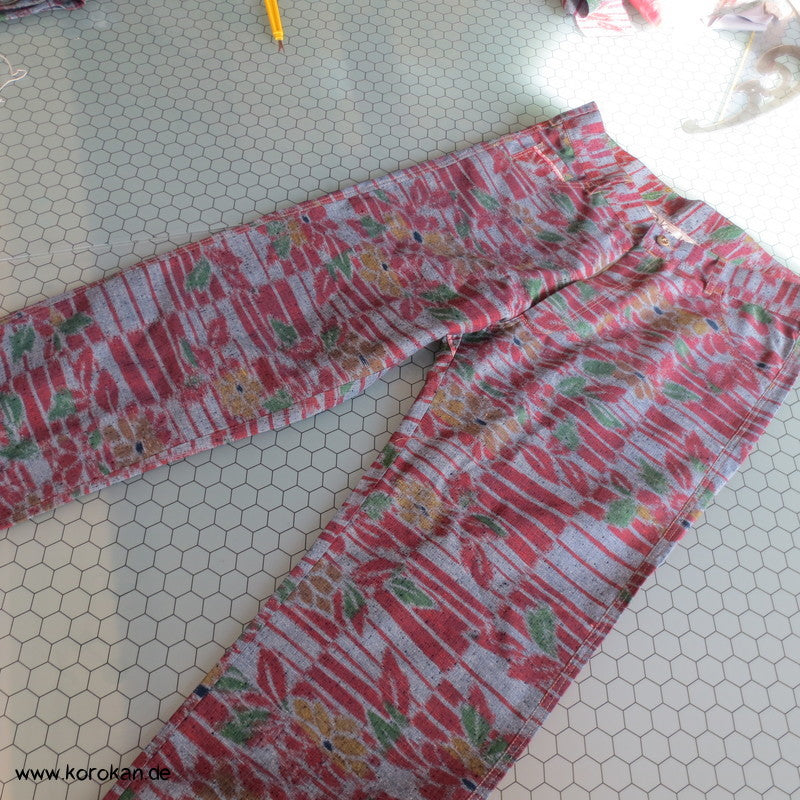 Kimono Tsumugi Seiden Jeans, W32 L32
