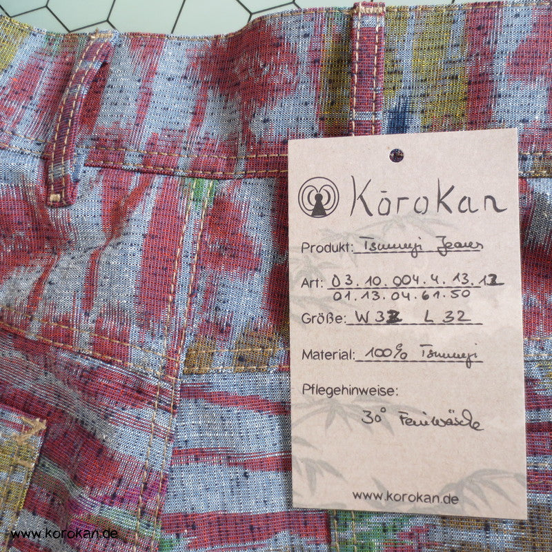 Kimono Tsumugi Seiden Jeans, W32 L32