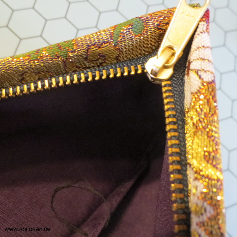 Juzu Pouch - Brokat Tasche mit Reißverschluss