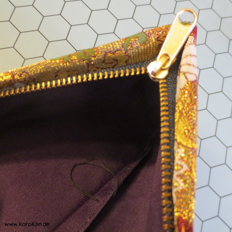 Juzu Pouch - Brokat Tasche mit Reißverschluss