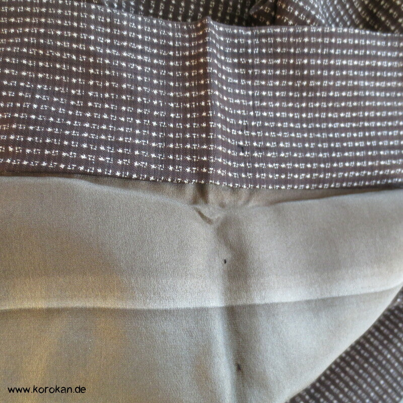 Manchuko Karte Futter Haori Kimono Jacke, Tsumugi Seide