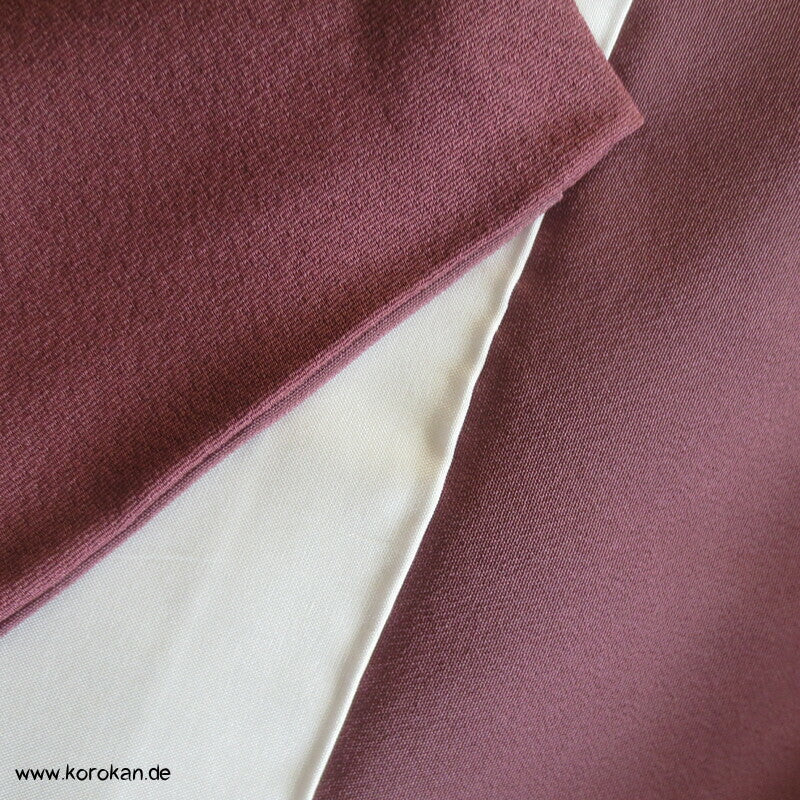 Sashiko Motive teilbestickter Tsukesage Kimono Seidencrepe