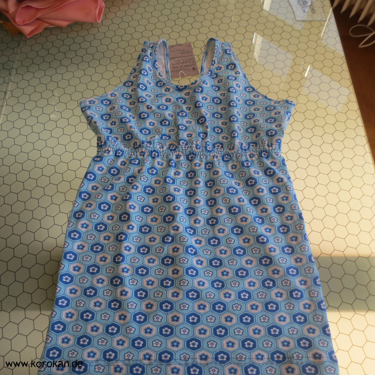 Sport Bustier Top - Kikko Motive in Blau