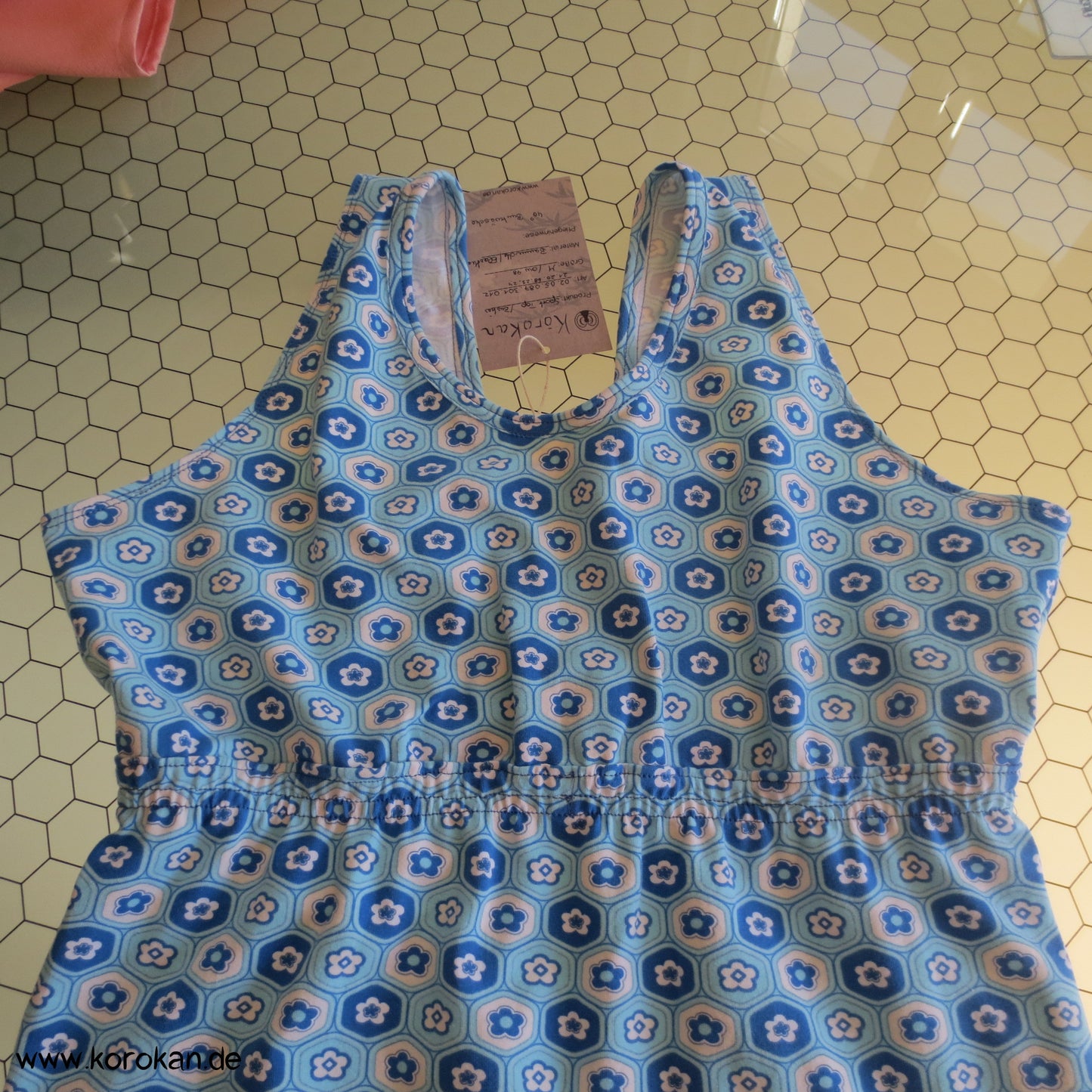 Sport Bustier Top - Kikko Motive in Blau