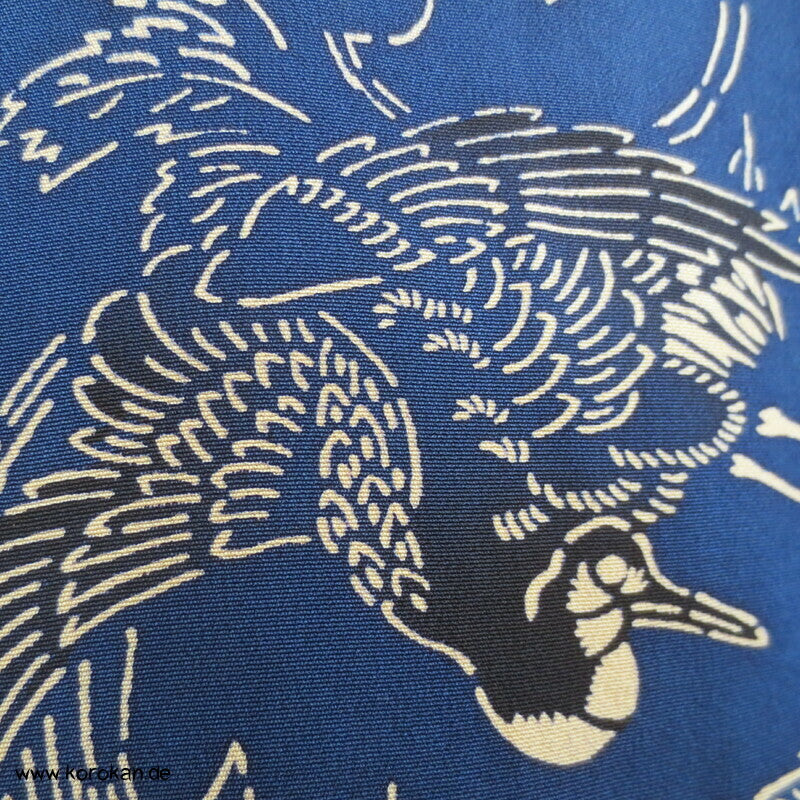 Kraniche und Schildkröten Komon Kimono