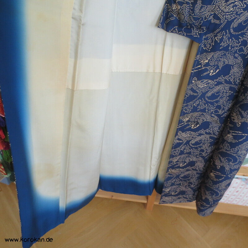 Kraniche und Schildkröten Komon Kimono