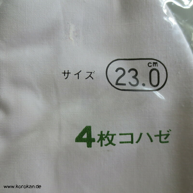 weiße Tabi Socken mit 4 Haken