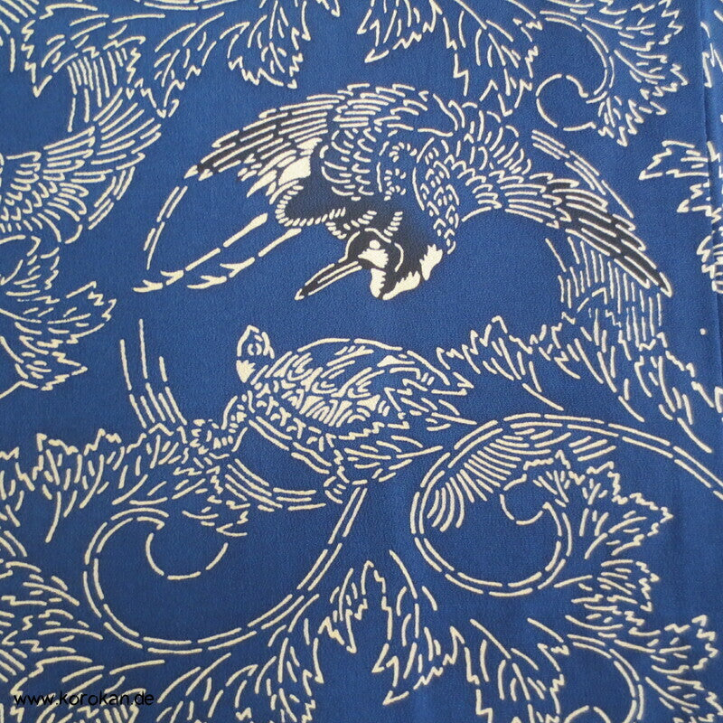 Kraniche und Schildkröten Komon Kimono