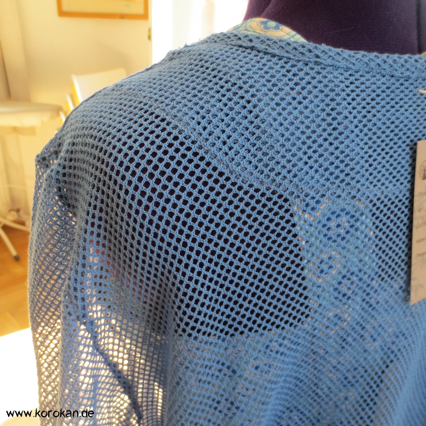 Sport Bustier Top - Kikko Motive in Blau