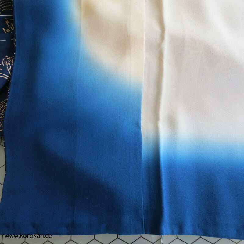 Kraniche und Schildkröten Komon Kimono