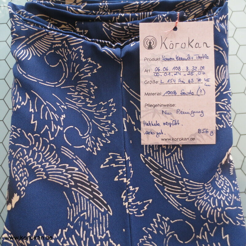 Kraniche und Schildkröten Komon Kimono