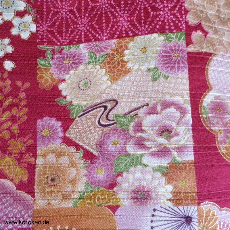 Patchwork Golddruck Futon Strukturgewebe