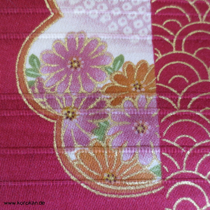 Patchwork Golddruck Futon Strukturgewebe