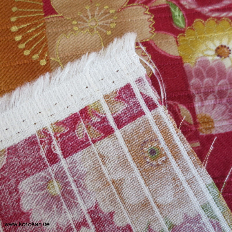 Patchwork Golddruck Futon Strukturgewebe
