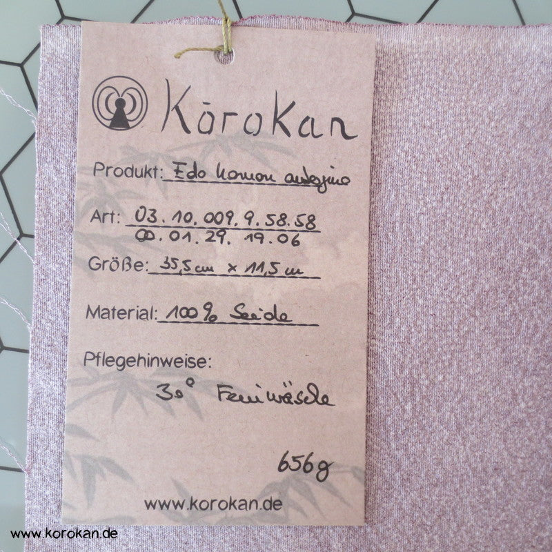 kleine Muster Edo Komon Kimono Seidencrepe