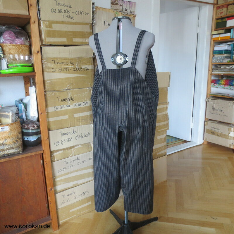 Latzhose aus Tsumugi Seide, Upcycling, Zero Waste