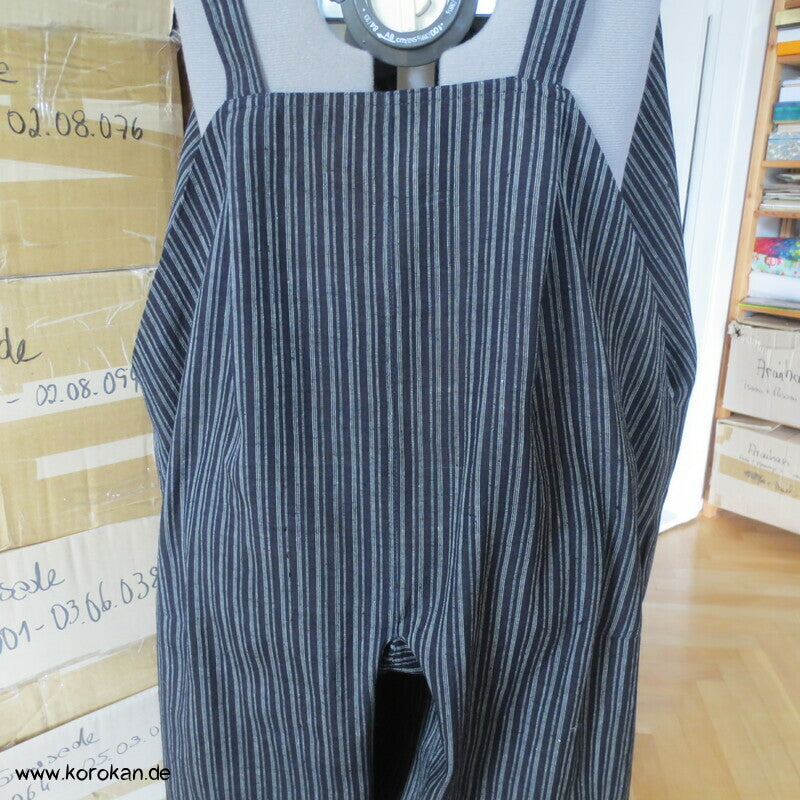 Latzhose aus Tsumugi Seide, Upcycling, Zero Waste