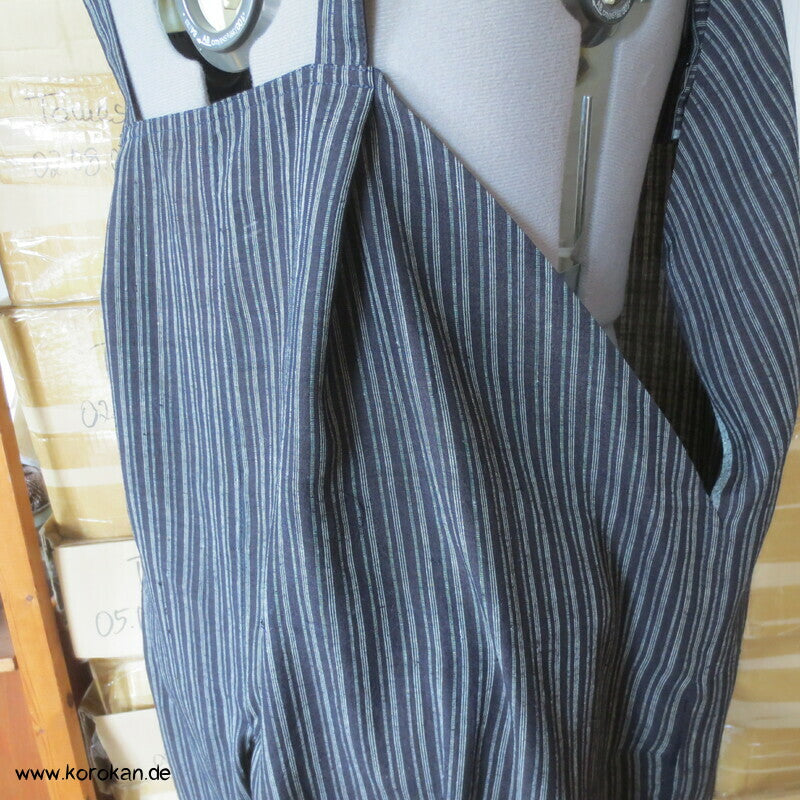 Latzhose aus Tsumugi Seide, Upcycling, Zero Waste
