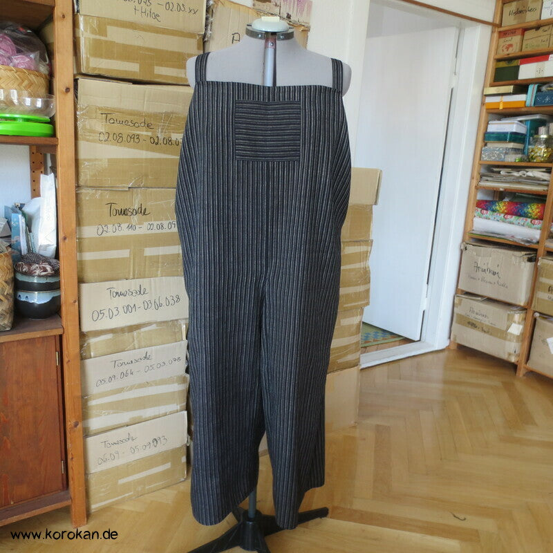 Latzhose aus Tsumugi Seide, Upcycling, Zero Waste