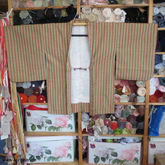 Tatewaku Tsumugi Seiden Haori Kimono Jacke mit Himo