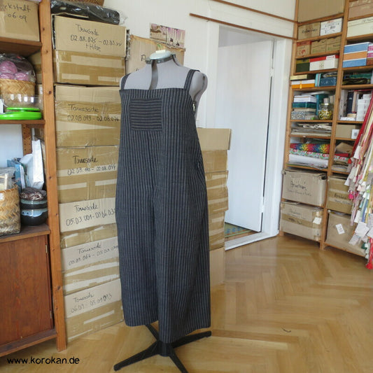 Latzhose aus Tsumugi Seide, Upcycling, Zero Waste