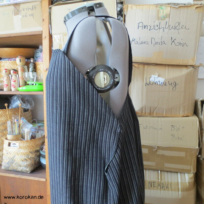 Latzhose aus Tsumugi Seide, Upcycling, Zero Waste