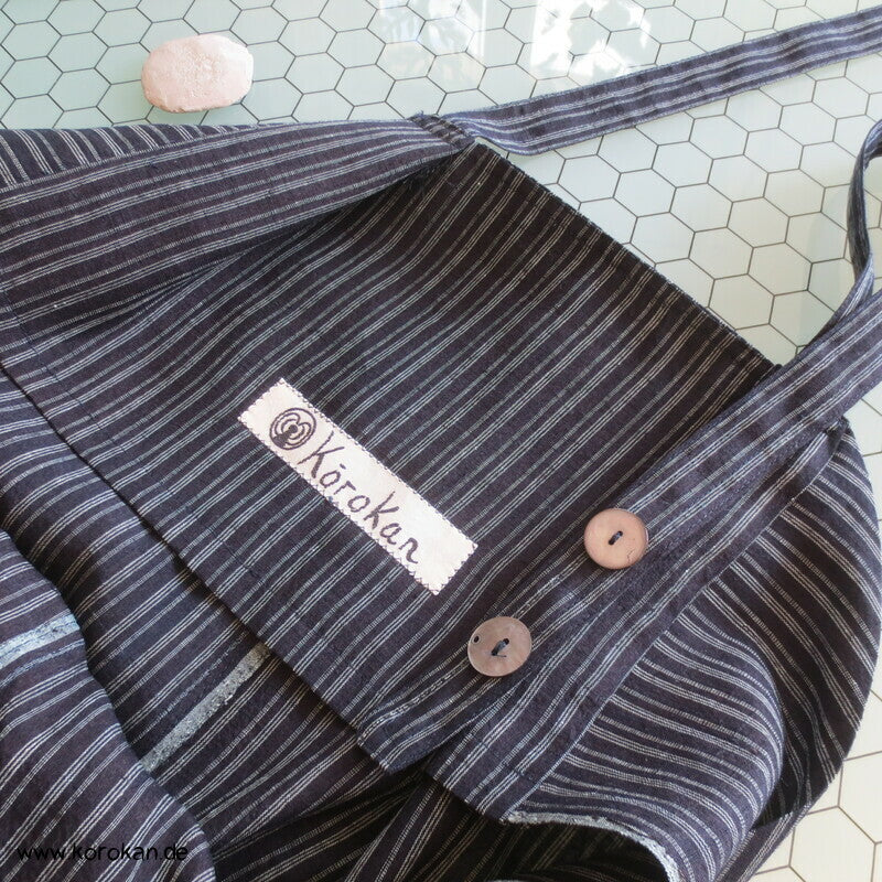 Latzhose aus Tsumugi Seide, Upcycling, Zero Waste