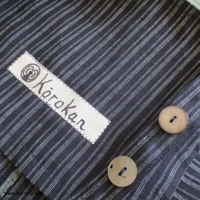 Latzhose aus Tsumugi Seide, Upcycling, Zero Waste