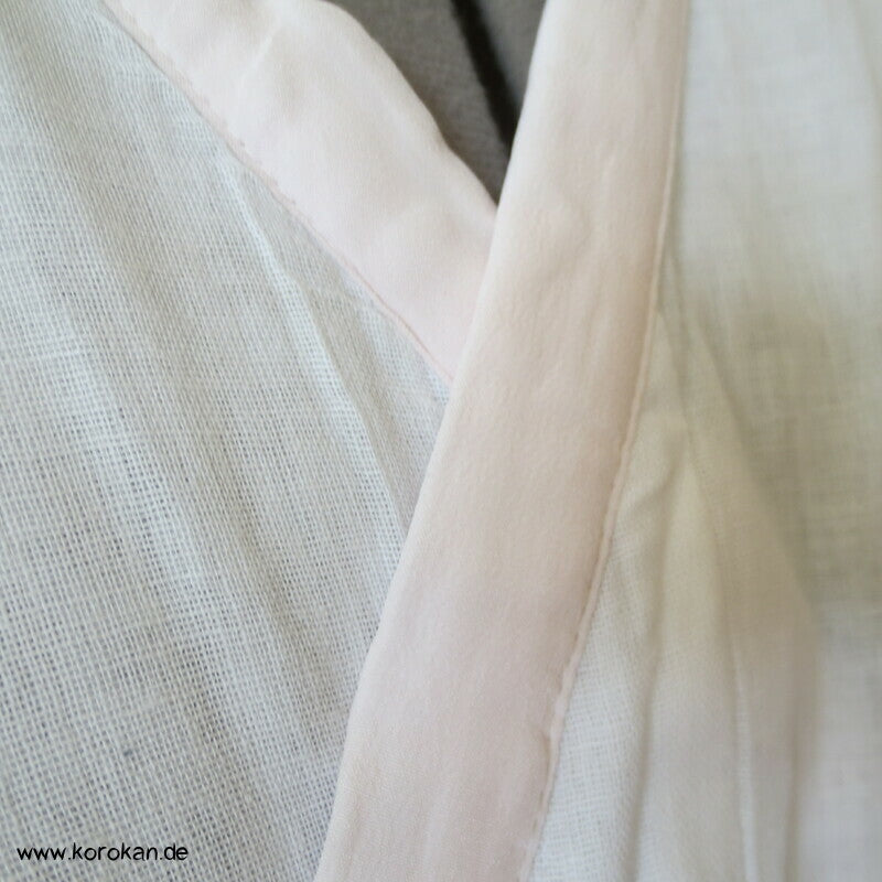 Winter Hadajuban Kimono Unterhemd, Korpus Baumwoll, Ärmel mit Spitze
