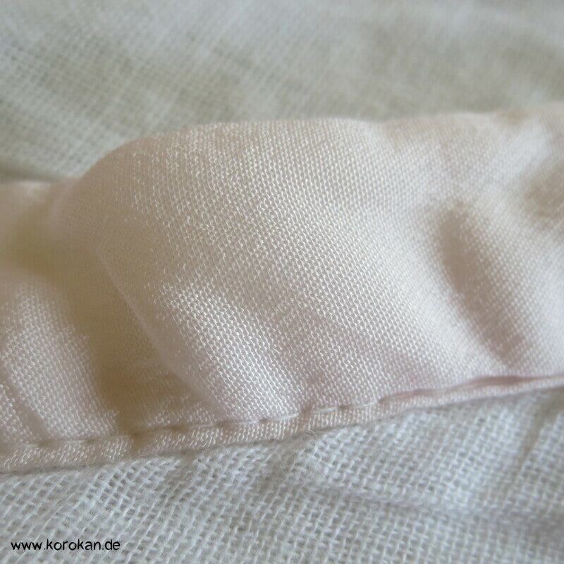 Winter Hadajuban Kimono Unterhemd, Korpus Baumwoll, Ärmel mit Spitze