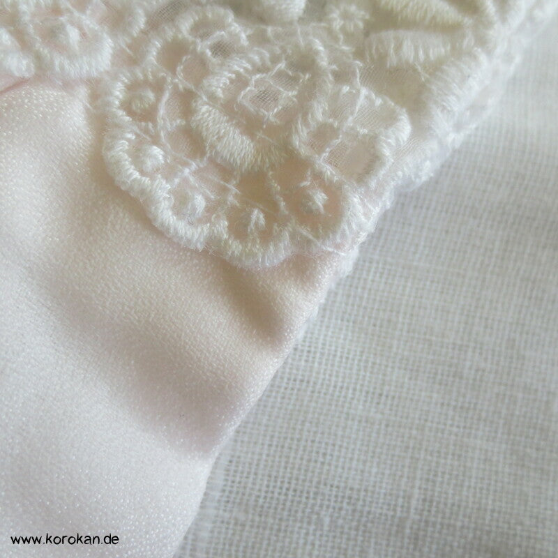 Winter Hadajuban Kimono Unterhemd, Korpus Baumwoll, Ärmel mit Spitze