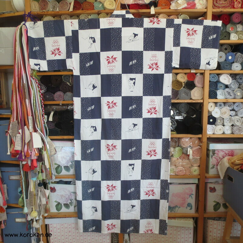 Nagana Olympics 1998 Nemaki Schlaf Baumwoll Kimono