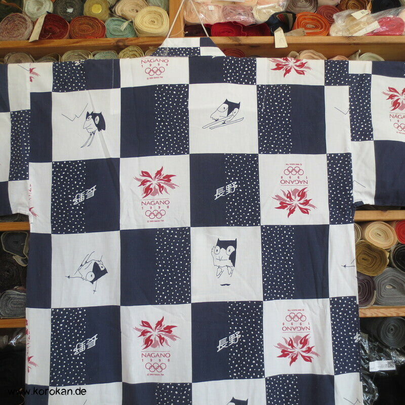 Nagana Olympics 1998 Nemaki Schlaf Baumwoll Kimono