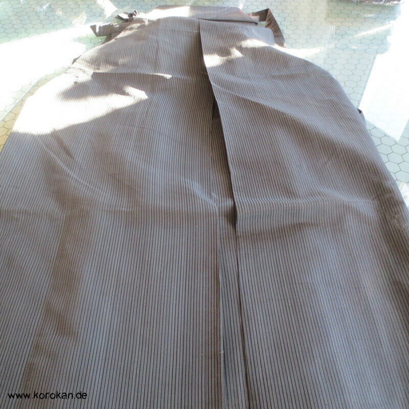 gestreifte Sommer Seide Kimono Hakama - Andon - Rock - Typ