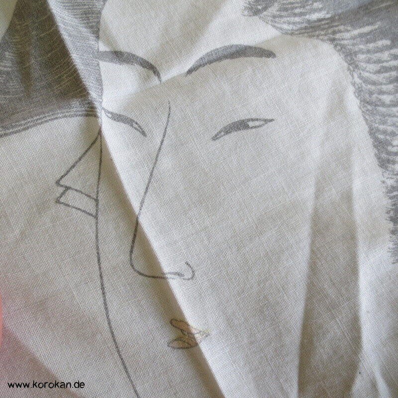 Furoshiki  Taschentuch mit feiner japanischer Dame