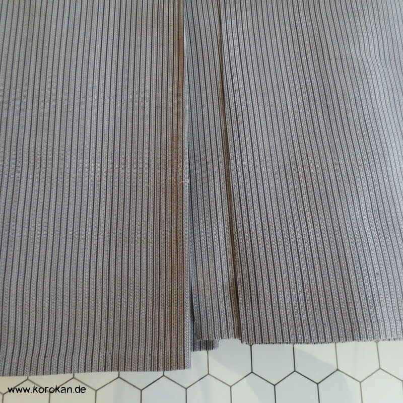 gestreifte Sommer Seide Kimono Hakama - Andon - Rock - Typ
