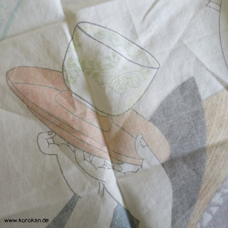 Furoshiki  Taschentuch mit feiner japanischer Dame
