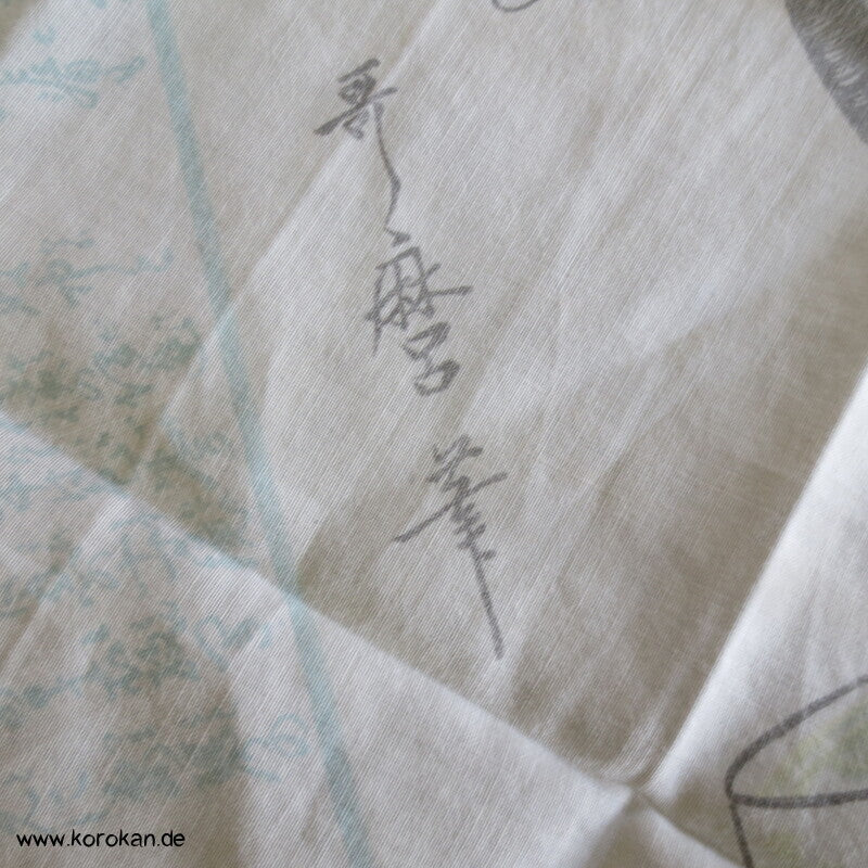 Furoshiki  Taschentuch mit feiner japanischer Dame